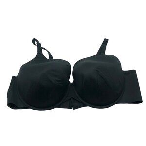 Cacique Black Lightly Lined Full Coverage Bra 46DD